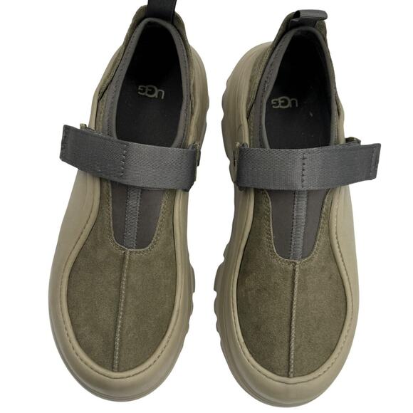 UGG Peakmod Lowcut Shoes Mens Size 13 Olive Green Mules 1171355 Suede Neoprene main image 4